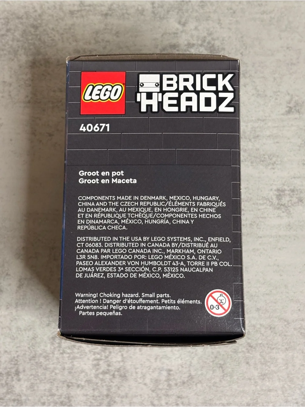Lego Marvel BrickHeadz Potted Groot Set (#40671)